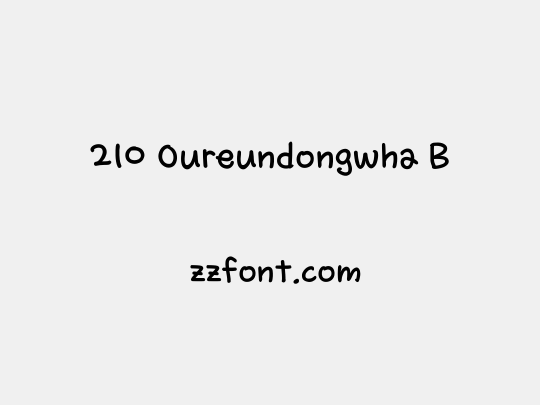 210 Oureundongwha B