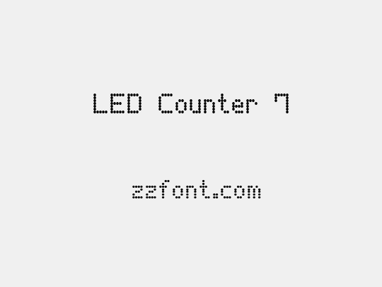 LED Counter 7