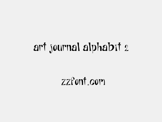 Art Journal Alphabit 2