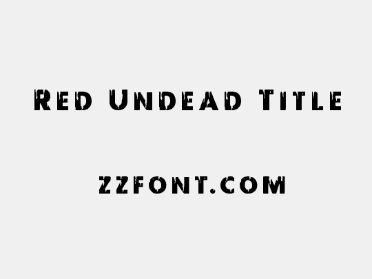 Red Undead Title