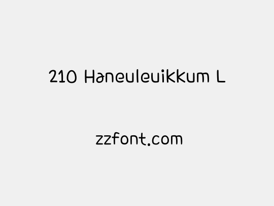 210 Haneuleuikkum L