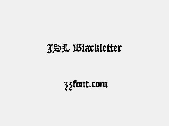 JSL Blackletter