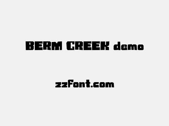 BERM CREEK demo