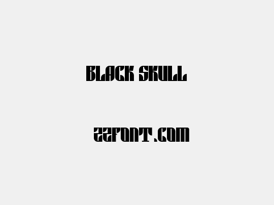 Black skull