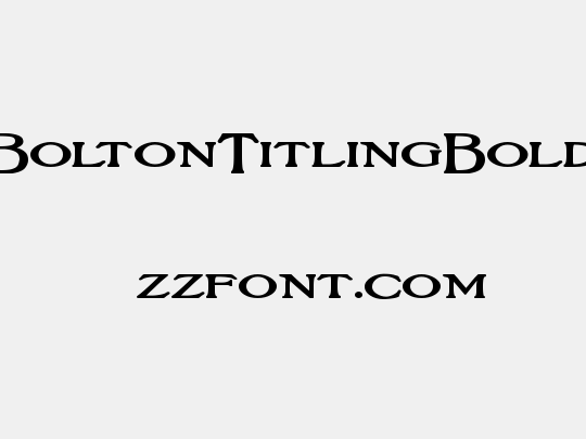 BoltonTitlingBold