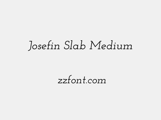 Josefin Slab Medium