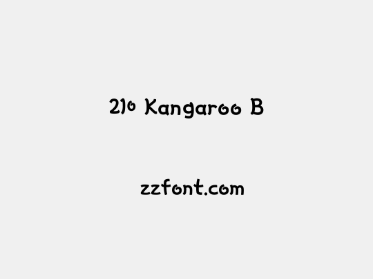 210 Kangaroo B