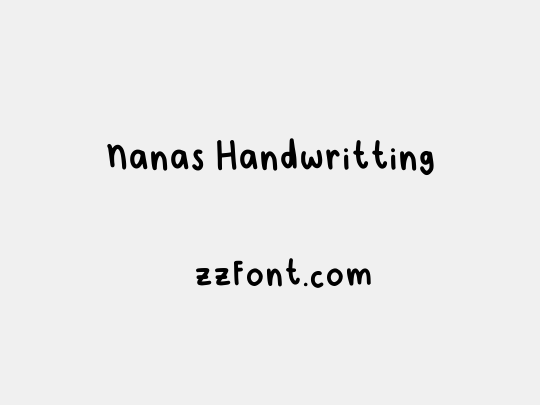 Nanas Handwritting