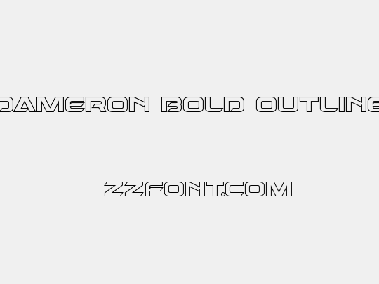 Dameron Bold Outline