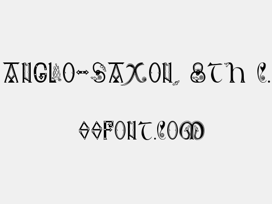 Anglo-Saxon, 8th c.