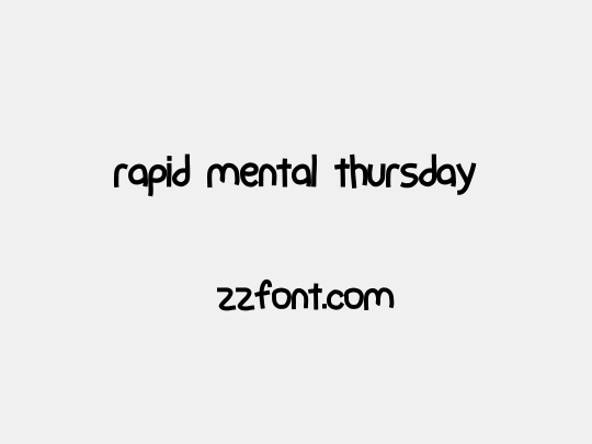 rapid mental thursday