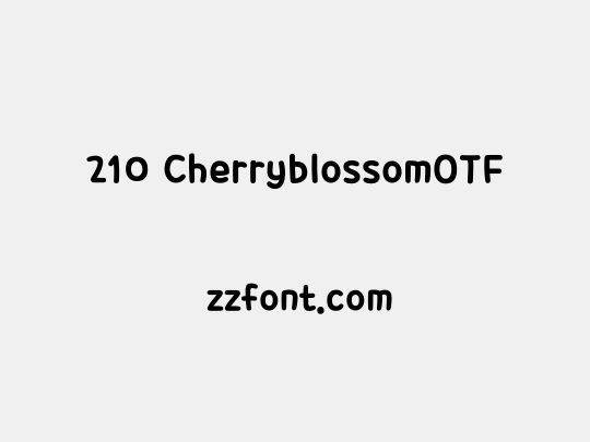 210 CherryblossomOTF