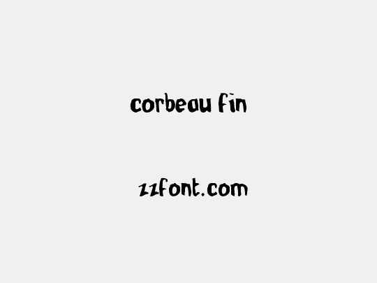 corbeau fin