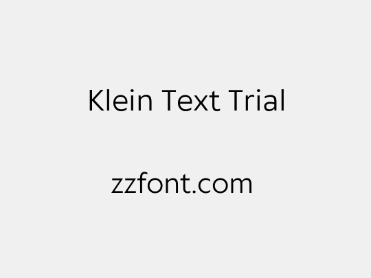 Klein Text Trial