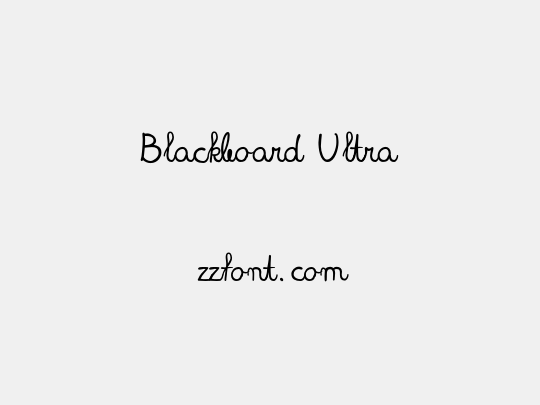 Blackboard Ultra