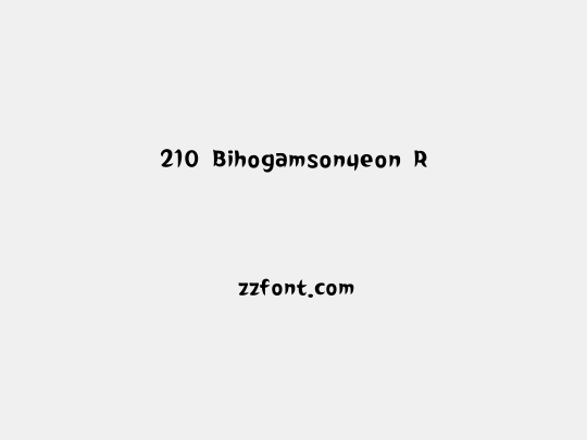 210 Bihogamsonyeon R