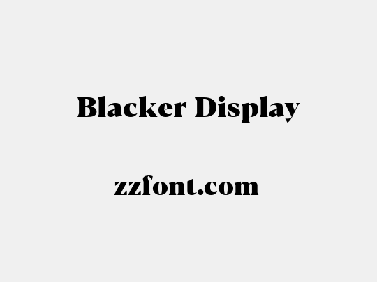 Blacker Display