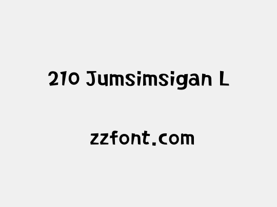 210 Jumsimsigan L