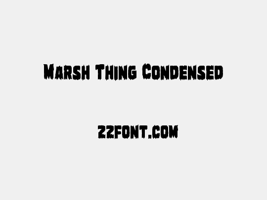 Marsh Thing Condensed