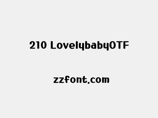 210 LovelybabyOTF