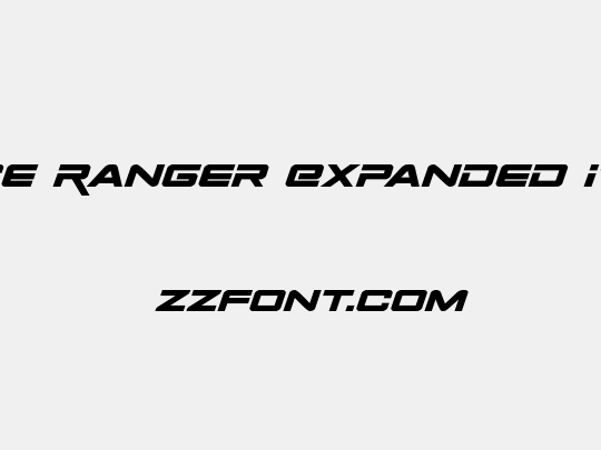 Space Ranger Expanded Italic