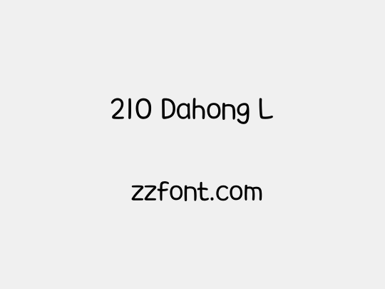 210 Dahong L