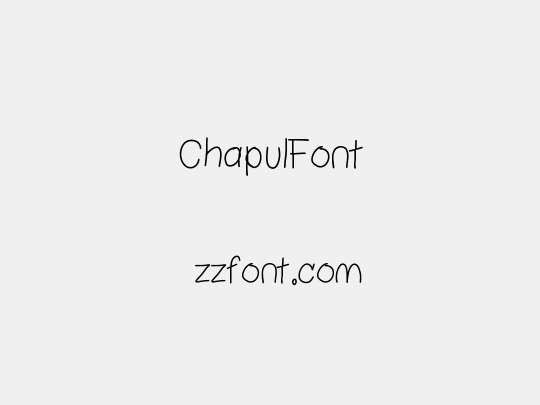 ChapulFont