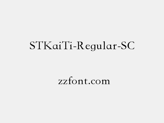 STKaiTi-Regular-SC