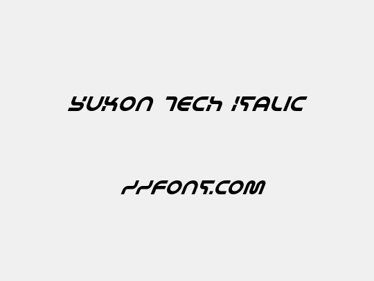 Yukon Tech Italic