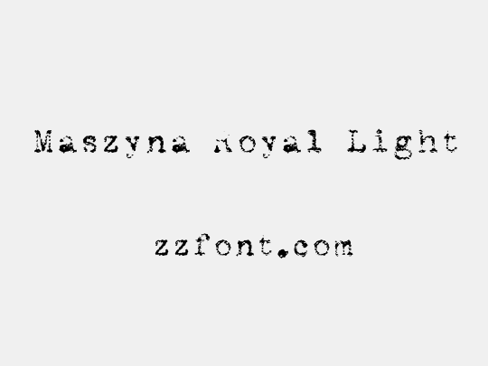 Maszyna Royal Light