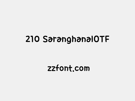 210 SaranghanalOTF