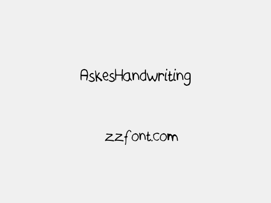 AskesHandwriting