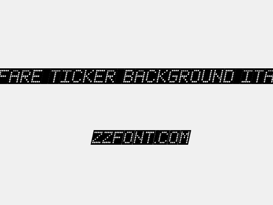 Fanfare Ticker Background Italic