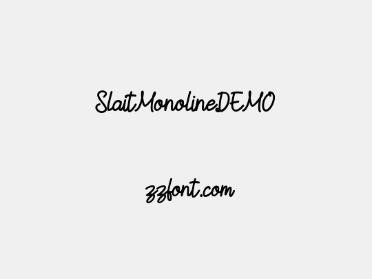 SlaitMonolineDEMO