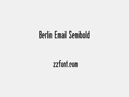 Berlin Email Semibold