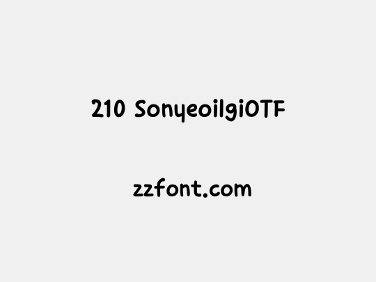 210 SonyeoilgiOTF