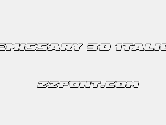 Emissary 3D Italic