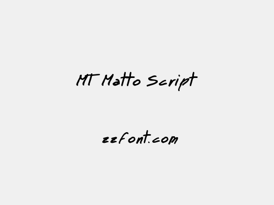 MT Matto Script