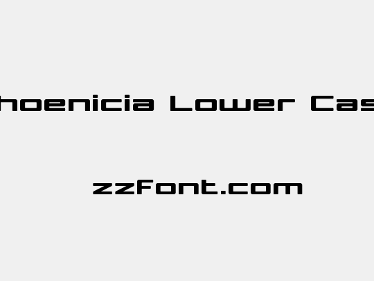 Phoenicia Lower Case