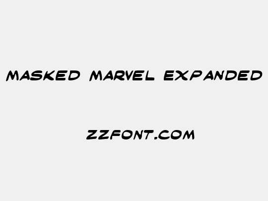 Masked Marvel Expanded