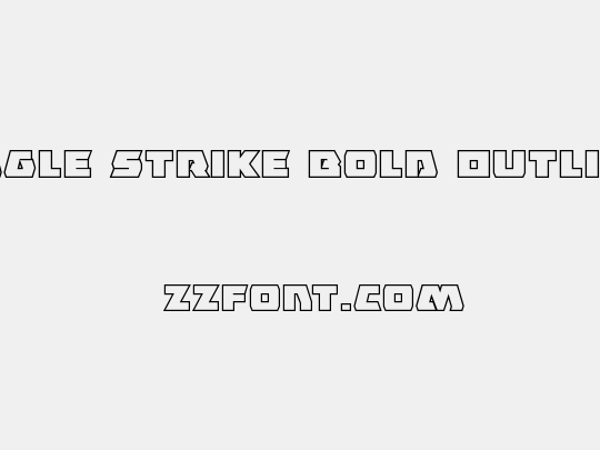 Eagle Strike Bold Outline