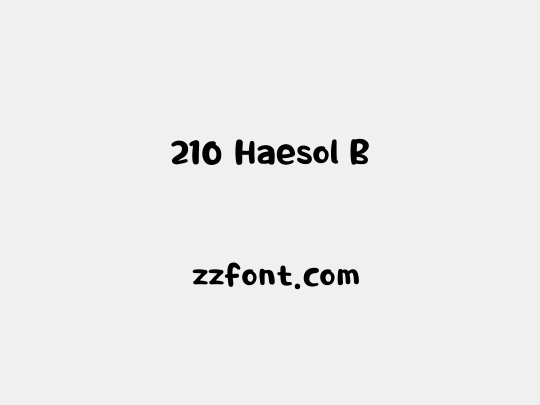 210 Haesol B