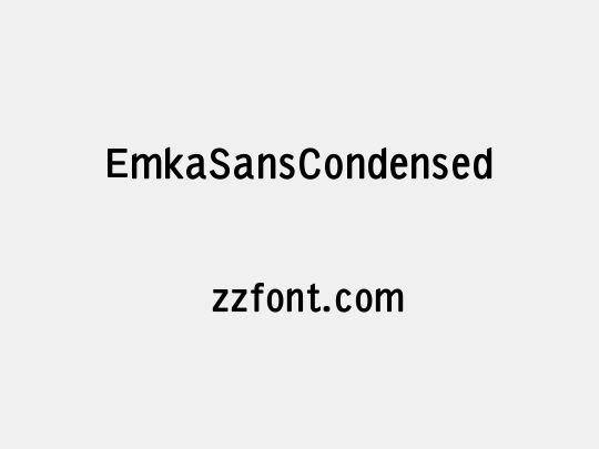 EmkaSansCondensed