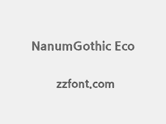 NanumGothic Eco