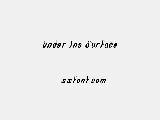 Under The Surface