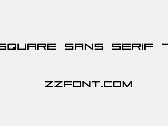 Square Sans Serif 7