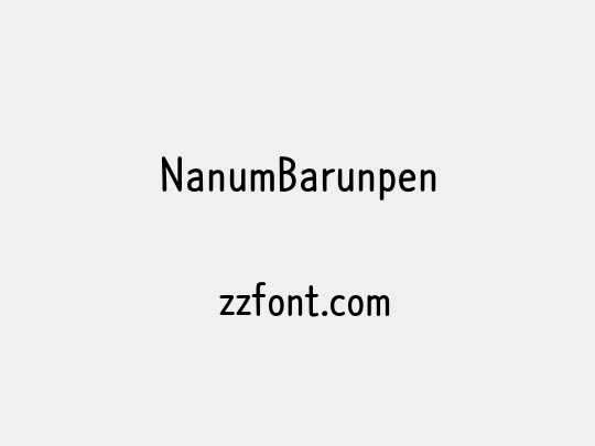 NanumBarunpen