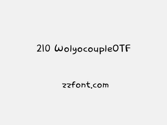 210 WolyocoupleOTF