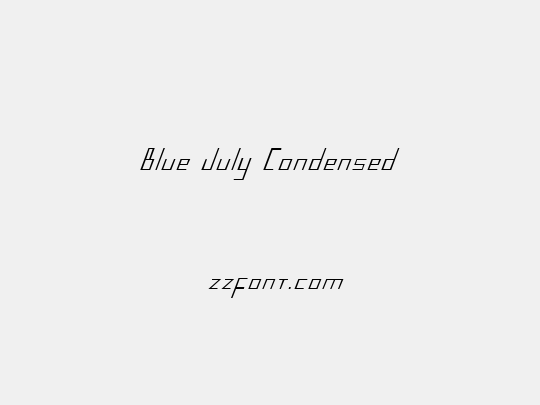 Blue July Condensed