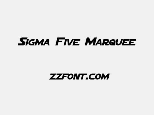 Sigma Five Marquee